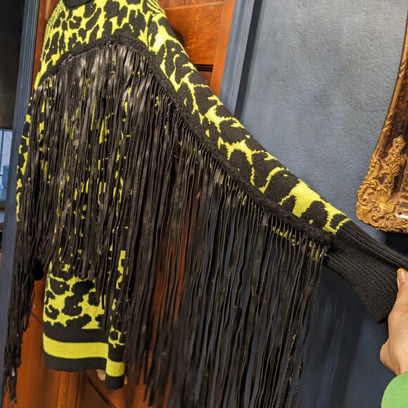 Phillip Plein - Dress or Sweater - European Designer Top with Fringe - Picture 7 of 12